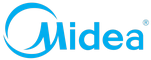 Логотип фирмы Midea в Элисте